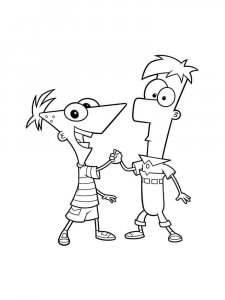 Phineas and Ferb coloring page 26 - Free printable