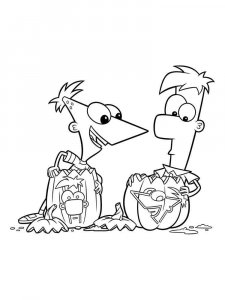 Phineas and Ferb coloring page 29 - Free printable