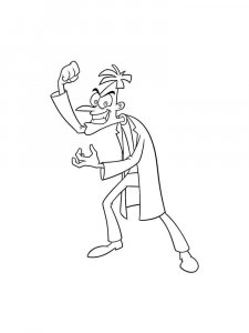 Phineas and Ferb coloring page 30 - Free printable