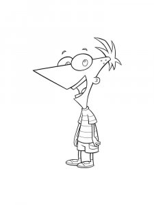 Phineas and Ferb coloring page 33 - Free printable