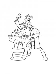 Phineas and Ferb coloring page 34 - Free printable