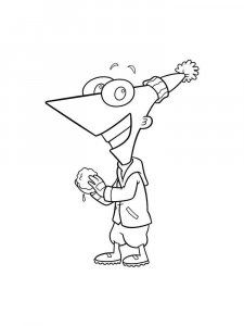 Phineas and Ferb coloring page 36 - Free printable