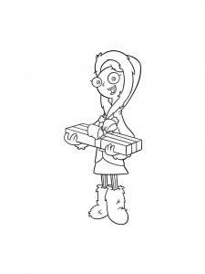 Phineas and Ferb coloring page 37 - Free printable