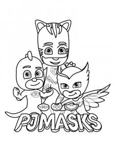 PJ Masks coloring page 16 - Free printable