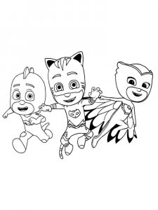 PJ Masks coloring page 27 - Free printable