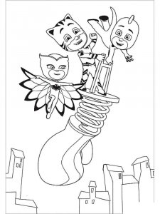 PJ Masks coloring page 34 - Free printable