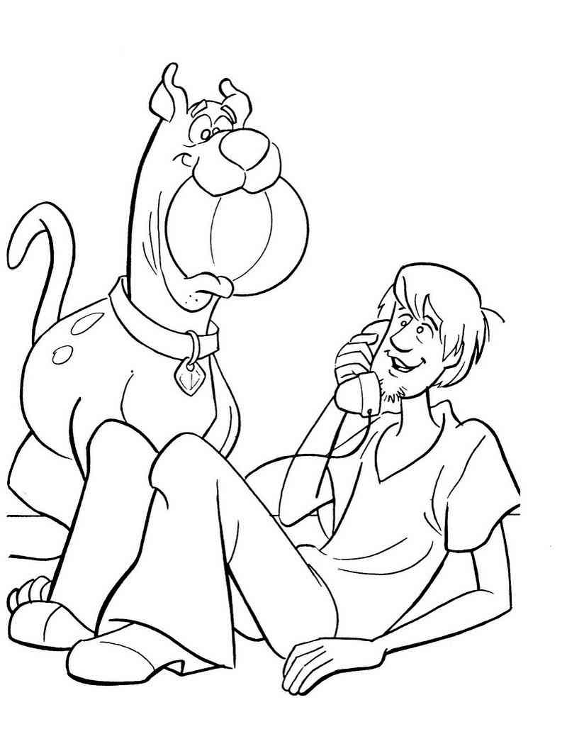 Scooby Doo coloring pages. Download and print Scooby Doo coloring pages.