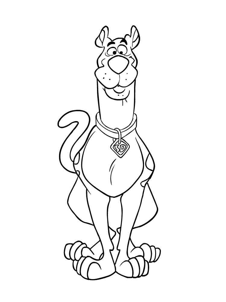 scooby doo and scrappy coloring pages