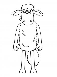 Shaun the Sheep coloring page 26 - Free printable