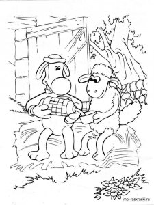 Shaun the Sheep coloring page 12 - Free printable