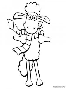 Shaun the Sheep coloring page 14 - Free printable