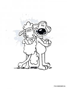 Shaun the Sheep coloring page 15 - Free printable