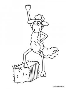 Shaun the Sheep coloring page 5 - Free printable