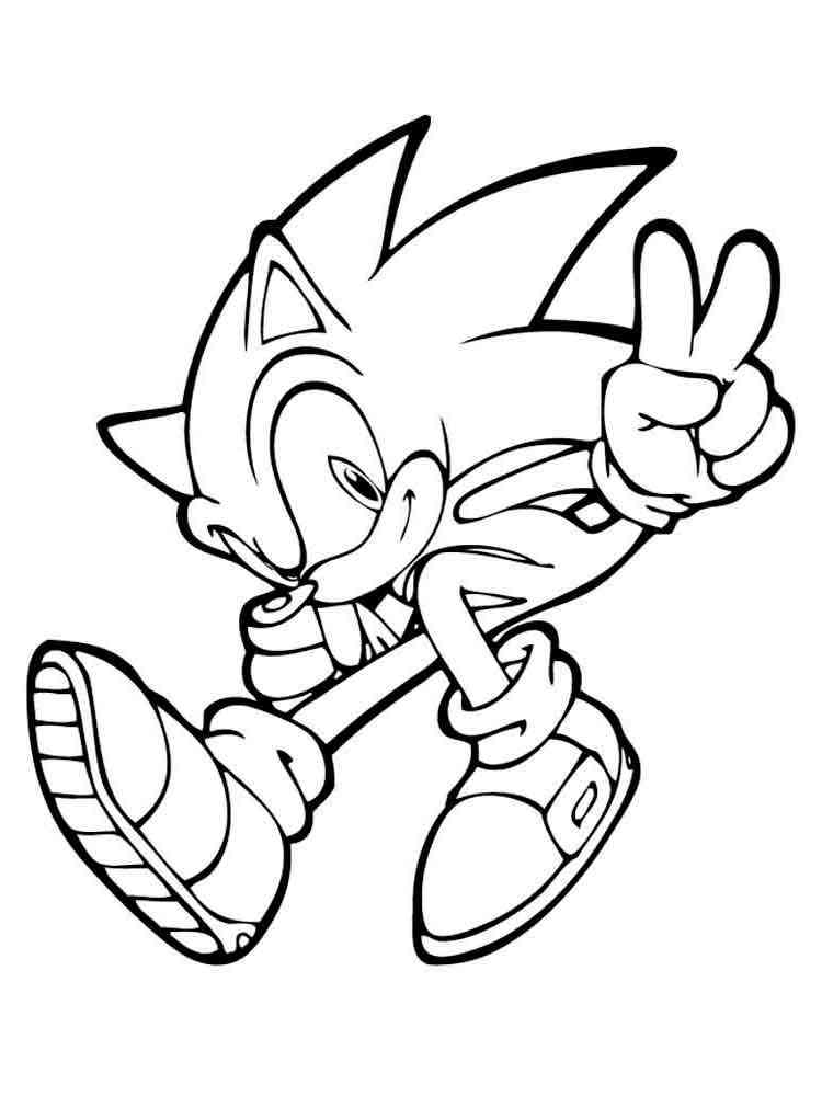 free printable sonic the hedgehog coloring pages