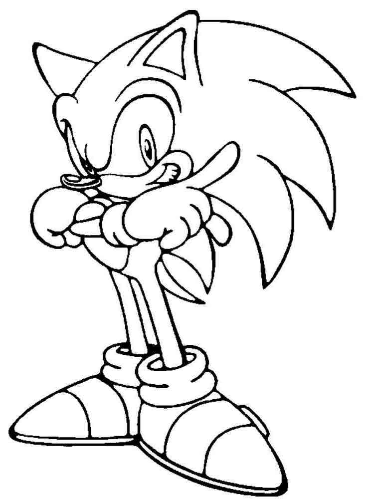 Free printable Sonic The Hedgehog coloring pages.