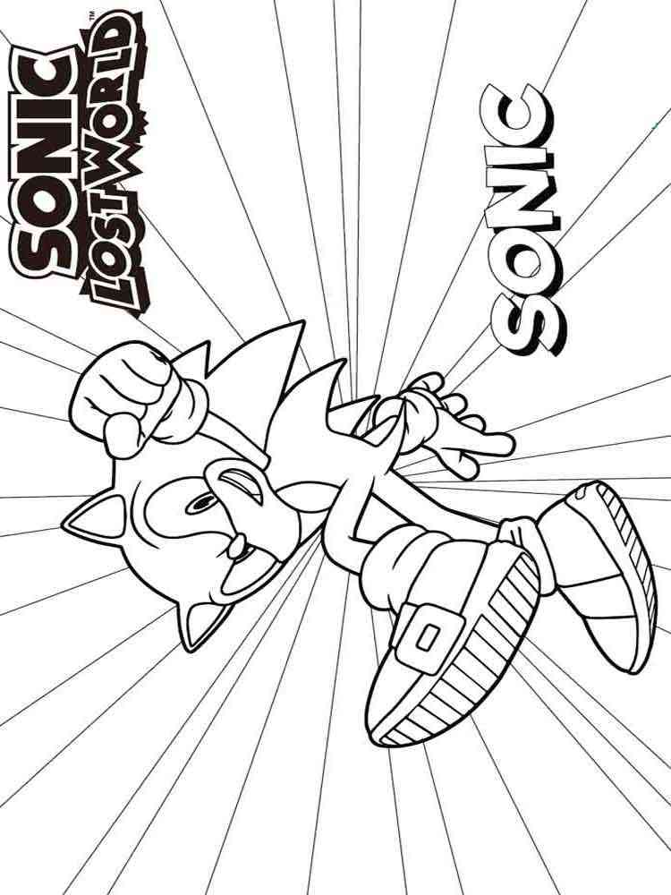 Free printable Sonic The Hedgehog coloring pages