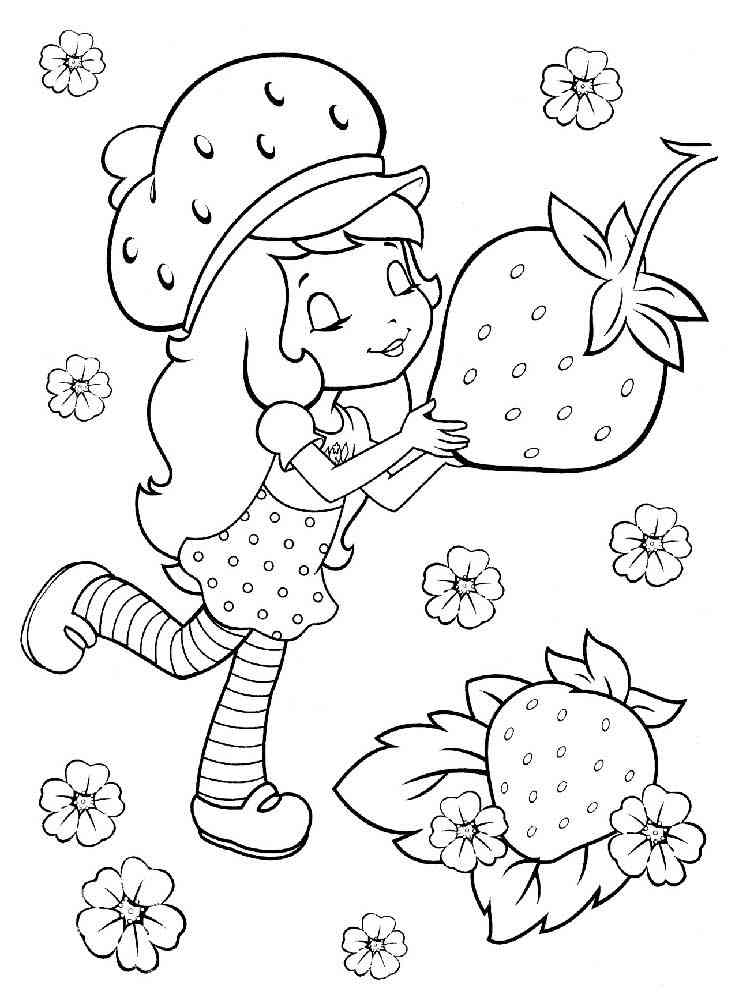 Strawberry Shortcake Coloring Pages Printable Printable Templates