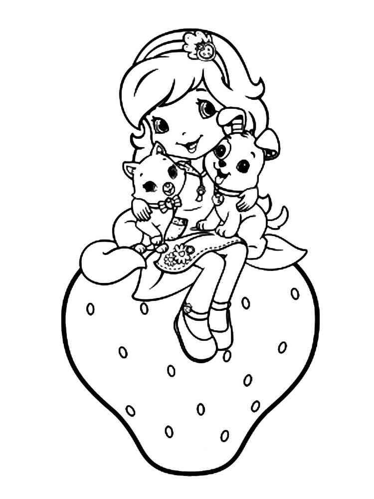 Strawberry Shortcake coloring pages. Free Printable Strawberry