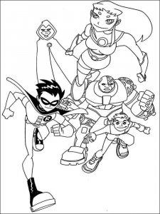 Teen Titans Go coloring page 23 - Free printable