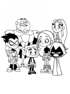 Teen Titans Go coloring page 34 - Free printable