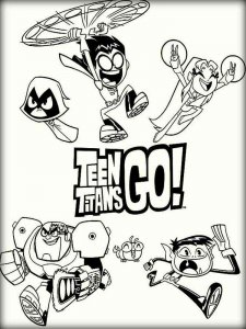 Teen Titans Go coloring page 5 - Free printable