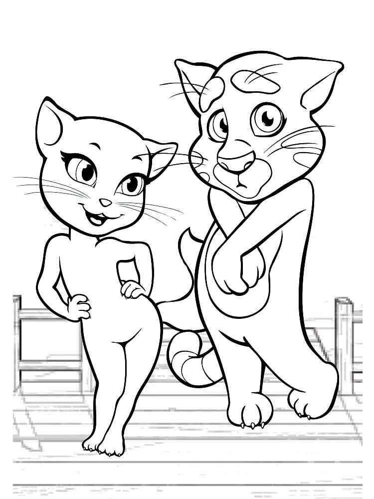 Tom And Angela Coloring Pages Free Printable Tom And Angela Coloring Pages
