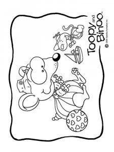 Toopy and Binoo coloring page 11 - Free printable