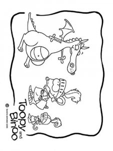 Toopy and Binoo coloring page 15 - Free printable
