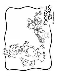 Toopy and Binoo coloring page 2 - Free printable