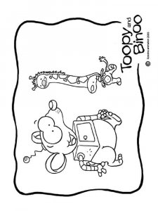 Toopy and Binoo coloring page 9 - Free printable
