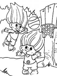 Trolls coloring page 1 - Free printable