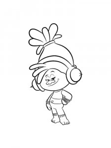 Trolls coloring page 17 - Free printable