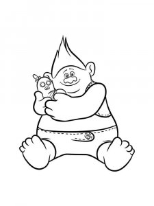 Trolls coloring page 19 - Free printable