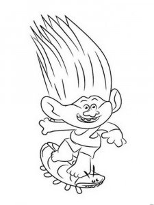 Trolls coloring page 2 - Free printable