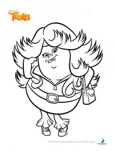 Trolls coloring page 3 - Free printable
