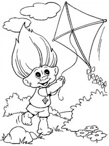 Trolls coloring page 4 - Free printable