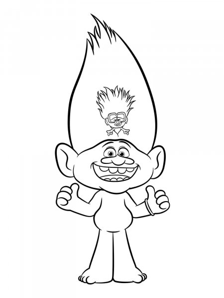 Trolls coloring pages