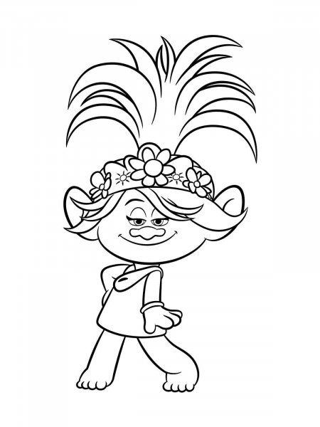 Trolls coloring pages