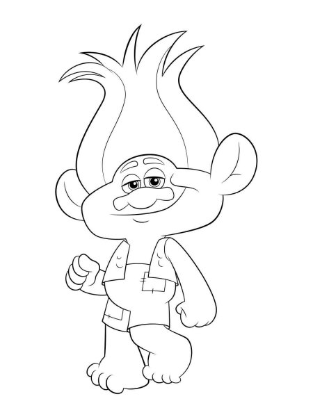 Trolls coloring pages