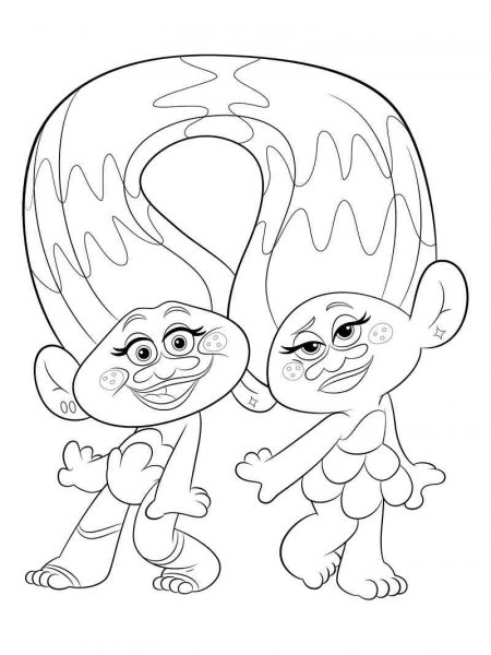 Trolls coloring pages