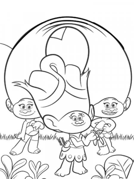 Trolls coloring pages