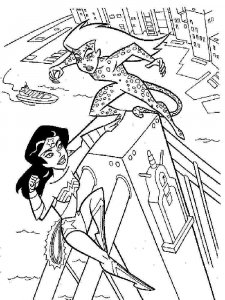 Wonder Woman coloring page 1 - Free printable
