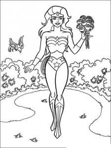 Wonder Woman coloring page 10 - Free printable