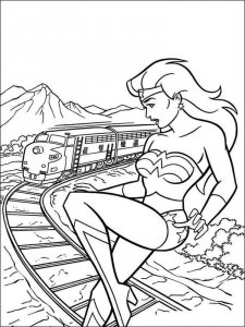 Wonder Woman coloring page 11 - Free printable