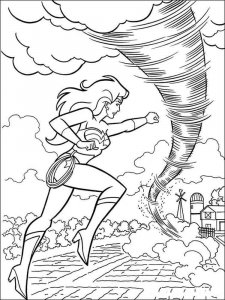 Wonder Woman coloring page 16 - Free printable