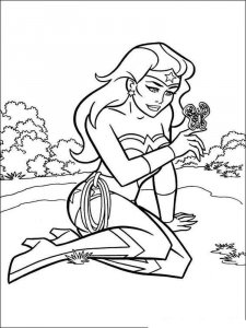 Wonder Woman coloring page 18 - Free printable