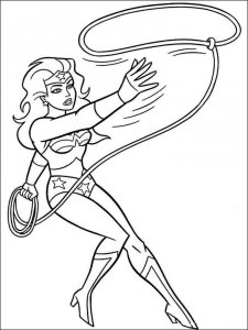Wonder Woman coloring page 19 - Free printable
