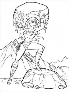 Wonder Woman coloring page 3 - Free printable