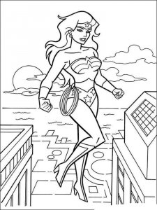 Wonder Woman coloring page 5 - Free printable