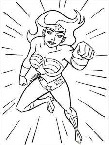 Wonder Woman coloring page 6 - Free printable